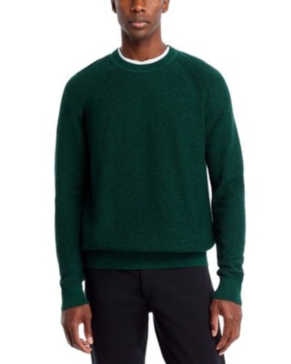 Michael Kors Modern-Fit Textured Mouline Sweater Men's Medium Dark Emerald